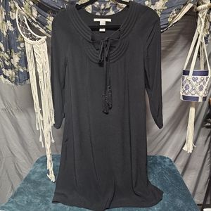 Diane von Furstenberg Black Tassel Dress size 12